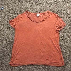 Orange worn tee